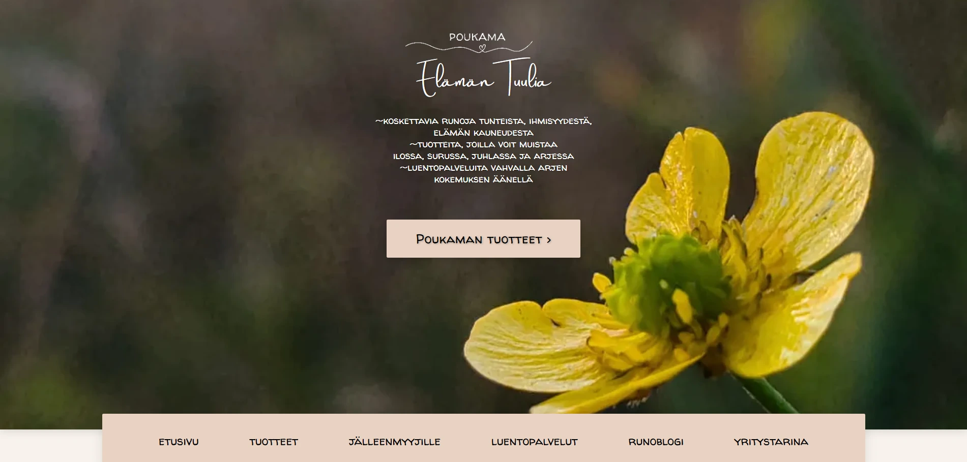 Verkkosivut PoukamaElämäntuulia